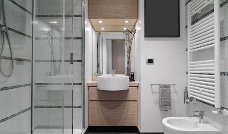 Création d'une salle de bain design pour une petite surface - Meyzieu - Plomberie BJ